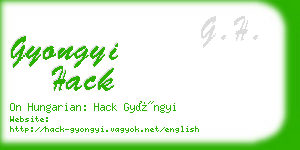gyongyi hack business card